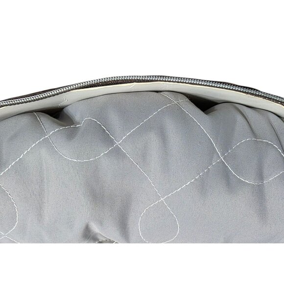 New Fleece Lined Car Seat Cover Baby Protection Winter Gray Quilted Zip JJ Cole - Picture 4 of 5